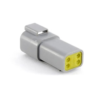 Amphenol Industrial AT Automotive Connector Female Grey Cable 4 Way Crimp Termination AT04-4P-RD01