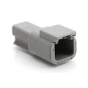 Amphenol Industrial Automotive Connector Female Grey Cable 2 Way Crimp Termination ATM04-2P