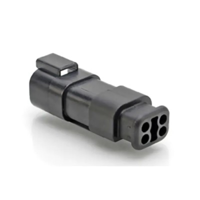 Amphenol Industrial AT Automotive Connector Female Black Cable 4 Way Crimp Termination AT04-4P-SR01BLK