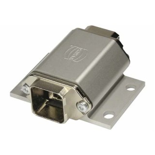 HARTING Heavy Duty Power Connector Wall Mount Screw Termination 1.75A 50V Han PushPull 09352210501