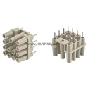 HARTING Heavy Duty Power Connector Accessory 7.5A 250V HAN Series PCB Adapter Cable Mount 12 Contacts 09120129901