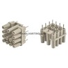 HARTING Heavy Duty Power Connector Accessory 7.5A 250V HAN Series PCB Adapter Cable Mount 12 Contacts 09120129901