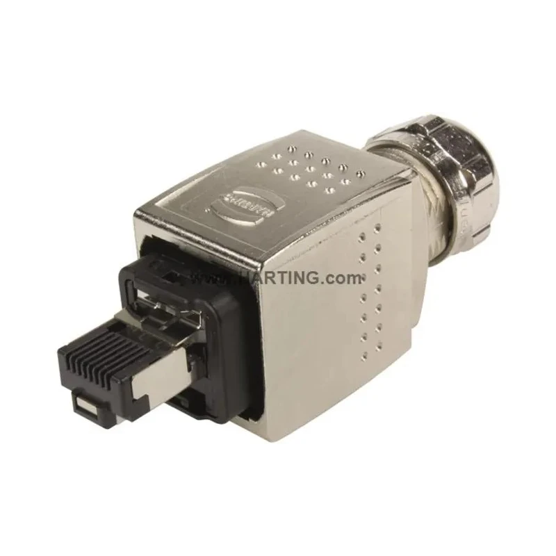 HARTING Heavy Duty Power Connector Kit Han PP RJ45 PN Metal Plug Set 4 Contacts 50V 1.75A RJ45