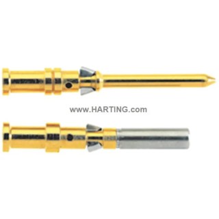 HARTING Han D Male Crimp Contact Heavy Duty Power Connector 10A Current 0.14-0.37 mm² Wire 09150006171