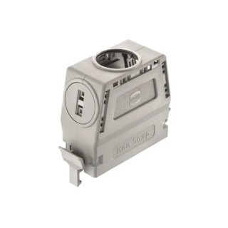 HARTING Heavy Duty Power Connector Housing 16B Thermoplastic Snap-In Latch 0933 Series 09330160401