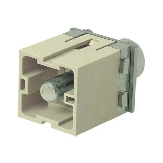 HARTING Heavy Duty Power Connector Module 200A 1000V Han-Modular Series Male 1 Contact 09140012668