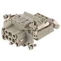 HARTING Heavy Duty Power Connector Insert 16A Han ES AV Series Female 6 Contacts 09330064729
