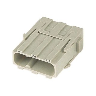 HARTING Heavy Duty Power Connector Module 3 Contacts 40A 600V Han-Modular Series Male 09140033003