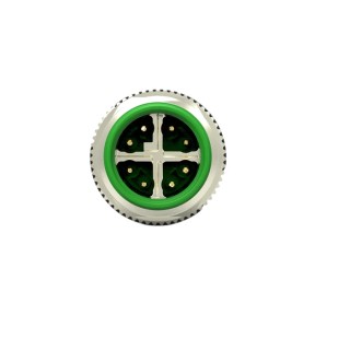 TE Connectivity Circular Connector, 8 Contacts, Cable Mount, M12 Size, Plug Male, IP67 Rated, X-code Series 1-2315714-2