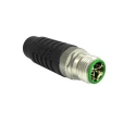 TE Connectivity Circular Connector, 8 Contacts, Cable Mount, M12 Size, Plug Male, IP67 Rated, X-code Series 1-2315714-2