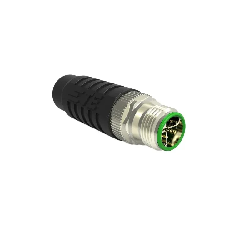 TE Connectivity Circular Connector, 8 Contacts, Cable Mount, M12 Size, Plug Male, IP67 Rated, X-code Series 1-2315714-2