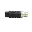 TE Connectivity Circular Connector, 8 Contacts, Cable Mount, M12 Plug Male, IP67, X-code Series 1-2315714-1