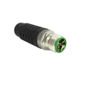 TE Connectivity Circular Connector, 8 Contacts, Cable Mount, M12 Plug Male, IP67, X-code Series 1-2315714-1