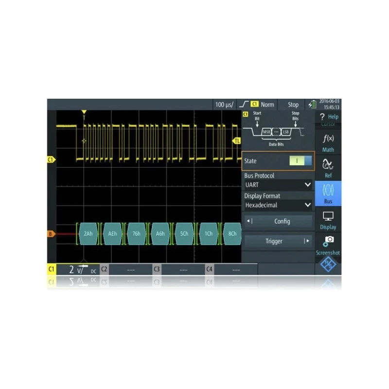 Rohde & Schwarz UART/RS232/RS422/RS485 Serial Triggering and Decoding Oscilloscope Software for RTC3000 RTM-K2
