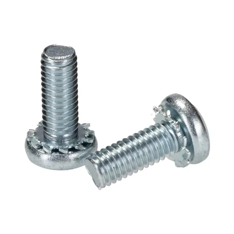 RS PRO Pan Head Pozidriv Sems Screw with Spring Washer, Steel Bright Zinc Plated, Length 16mm, Thread Size M6 278-786