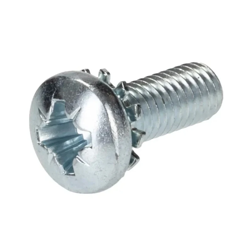 RS PRO Pan Head Pozidriv Sems Screw with Spring Washer, Steel Bright Zinc Plated, Length 16mm, Thread Size M6 278-786