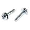 RS PRO 12 mm Bright Zinc Steel Pan Head Sems Screw with Plain Washer 278-837