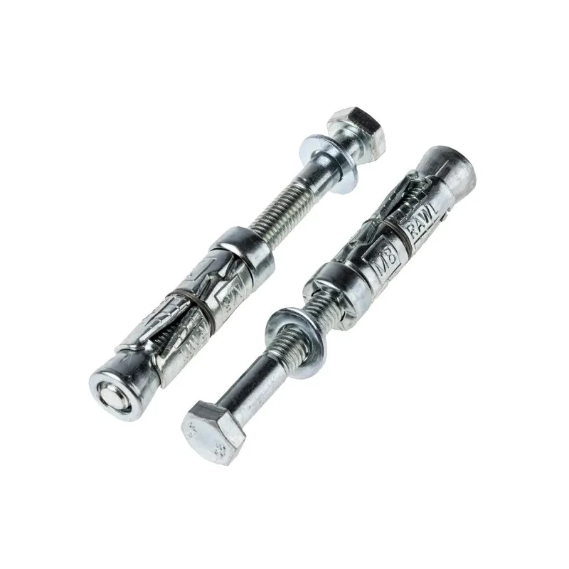 RawlPlug Carbon Steel Zinc Plated Shield Anchor M8 x 95mm Mechanical Loose Bolt R-RBL-M08/40W