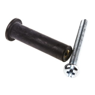 RawlPlug Multipurpose Synthetic Rubber Flexi Wall Plug with Metal Screw Fitting R-RNT-M5X40-50