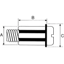 RawlPlug Multipurpose Synthetic Rubber Flexi Wall Plug with Metal Screw Fitting R-RNT-M5X40-50