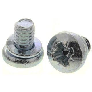 RS PRO x 16 mm Bright Zinc Steel Pan Head Sems Screw with Spring Washer 279-183