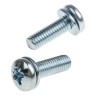RS PRO 16 mm Bright Zinc Steel Pan Head Sems Screw with Spring Washer 279-240