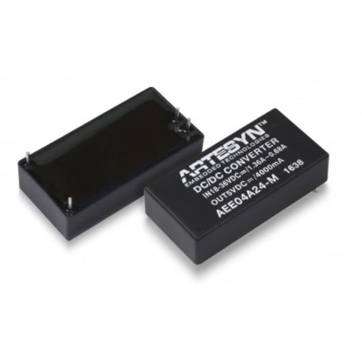 Artesyn AEE20W-M DC/DC Converter 12V DC Output 1.67A 18V-36V Input 20W Through Hole 80°C Operating Temperature AEE20W-M