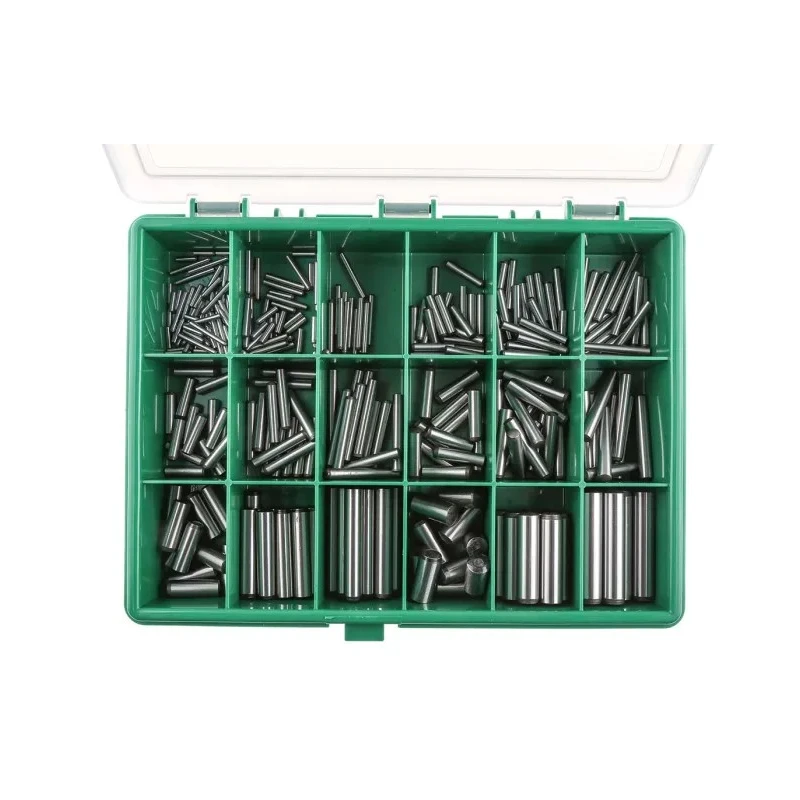 RS PRO 315 Piece Plain Dowel Pin Kit 2.5mm to 10mm Diameter 10mm to 50mm Length 279-515