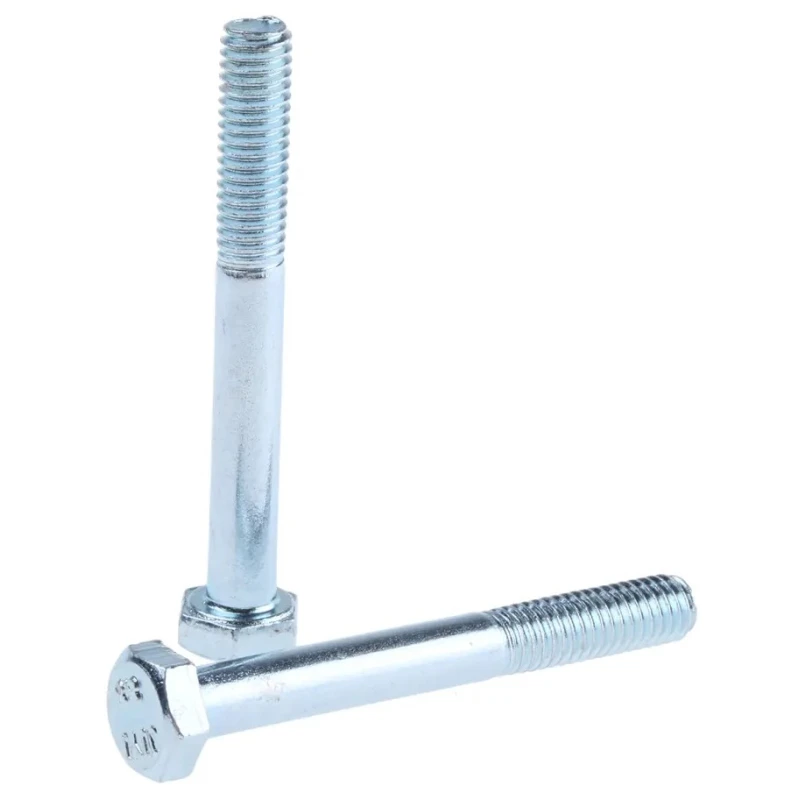 RS PRO Bright Zinc Plated Steel Hex Bolt M6 x 50 mm 304 Grade DIN 931 279-565
