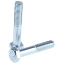 RS PRO Bright Zinc Plated Steel Hex Bolt M8 x 45 mm Grade 8.8 DIN 931 279-600