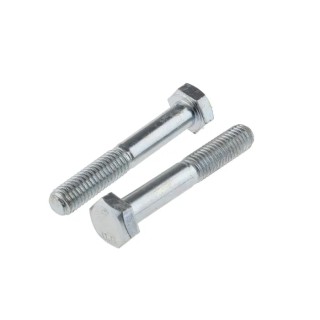 RS PRO Bright Zinc Plated Steel Hex Bolt M8 x 50 mm 8.8 Grade DIN 931 279-616
