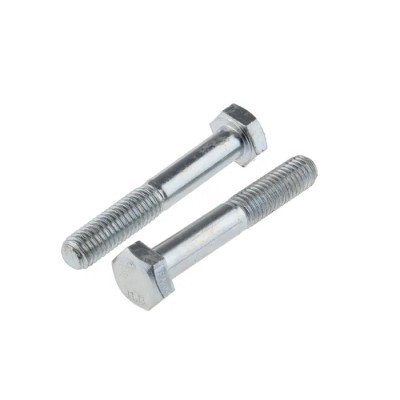RS PRO Bright Zinc Plated Steel Hex Bolt M8 x 50 mm 8.8 Grade DIN 931 279-616
