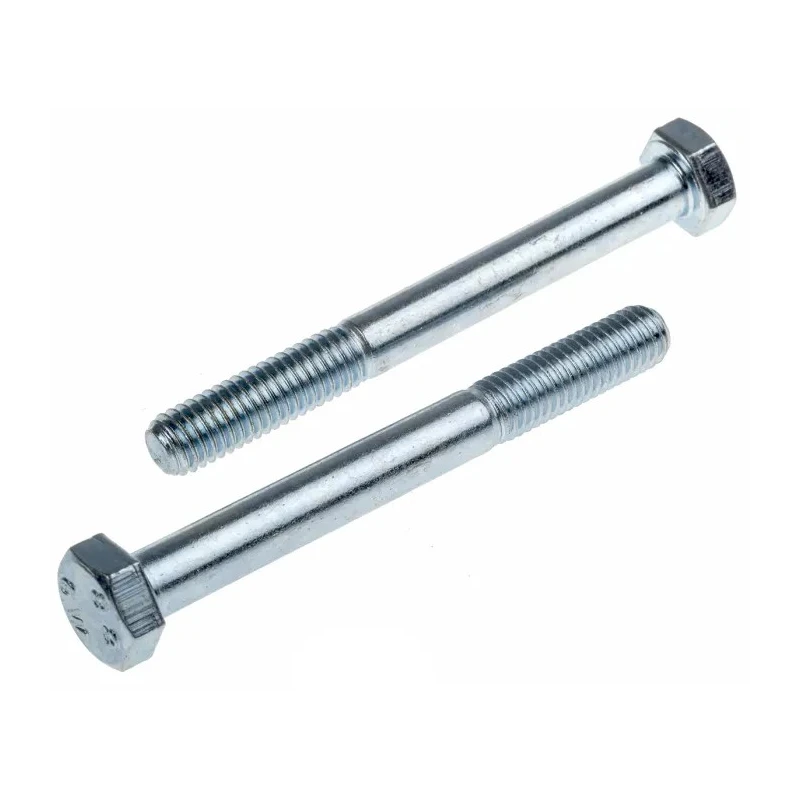 RS PRO Bright Zinc Plated Steel Hex Bolt M8 x 75 mm Grade 8.8 DIN 931 279-644