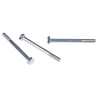 RS PRO Bright Zinc Plated Steel Hex Bolt M8 x 80 mm 304 Grade DIN 931 279-650
