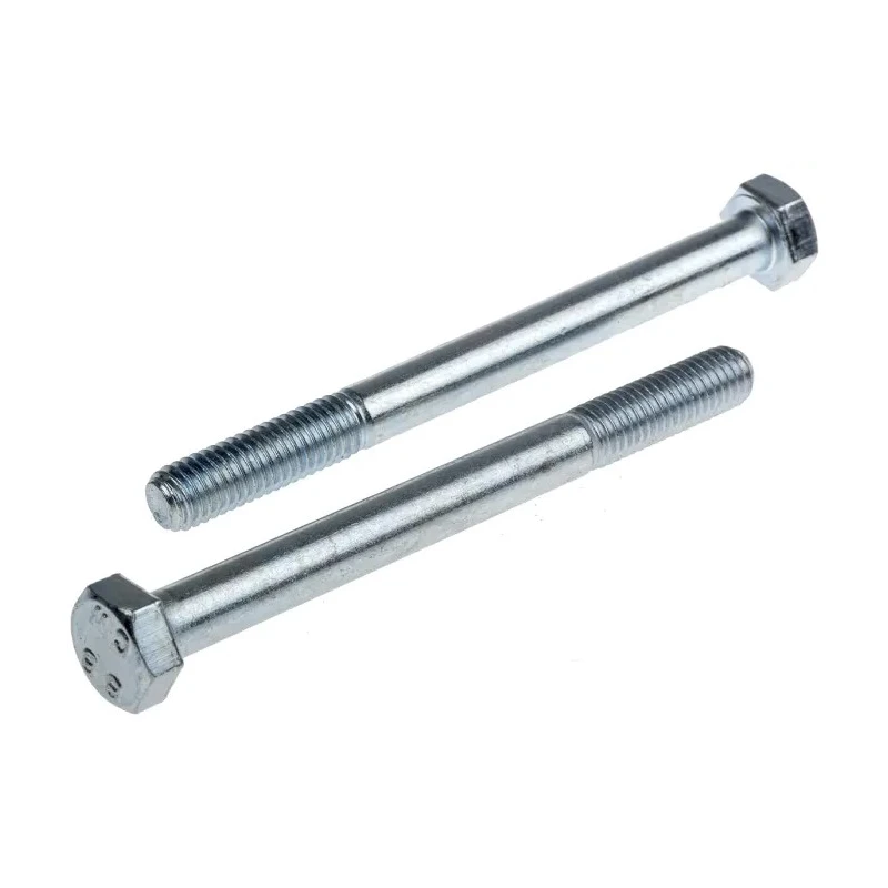 RS PRO Bright Zinc Plated Steel Hex Bolt M8 x 90 mm 304 Grade Steel DIN 931 279-666