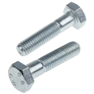 RS PRO High Tensile Bright Zinc Plated Steel Hex Bolt M10 x 45 mm 304 Grade 279-694