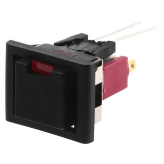 C & K 8020 Series Illuminated Push Button Switch Momentary Panel Mount SPDT 1A 28V dc Red LED 15.2x12.7mm 8121J85ZGE223