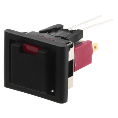C & K 8020 Series Illuminated Push Button Switch Momentary Panel Mount SPDT 1A 28V dc Red LED 15.2x12.7mm 8121J85ZGE223