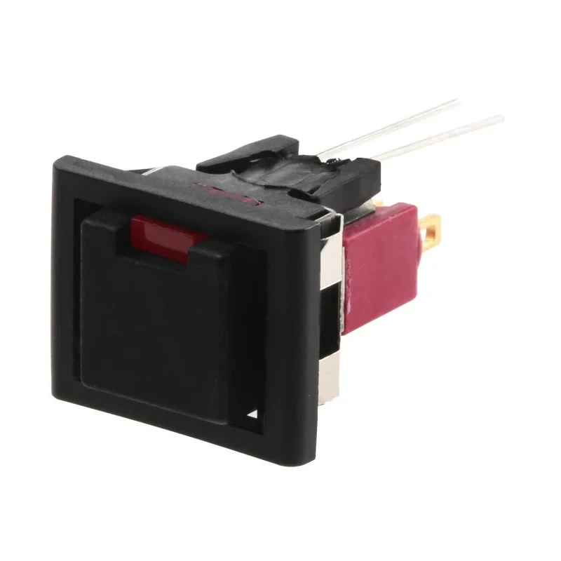 C & K 8020 Series Illuminated Push Button Switch Momentary Panel Mount SPDT 1A 28V dc Red LED 15.2x12.7mm 8121J85ZGE223
