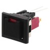 C & K 8020 Series Illuminated Push Button Switch Momentary Panel Mount SPDT 1A 28V dc Red LED 15.2x12.7mm 8121J85ZGE223
