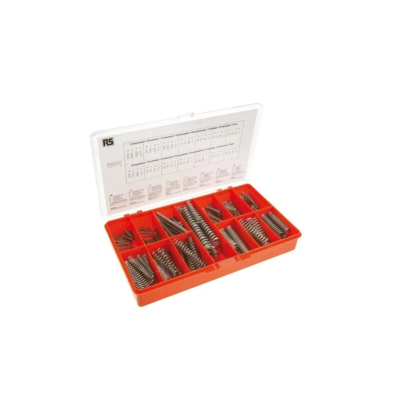 RS PRO Alloy Steel Compression Spring Kit 149 Pieces with 3mm Minimum Diameter, Maximum Length 95mm 280-149