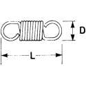 RS PRO Alloy Steel Extension Spring Kit 280-155 United Kingdom