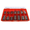 RS PRO Galvanised Music Wire Extension Spring Kit 142 Springs, Various Sizes 280-161