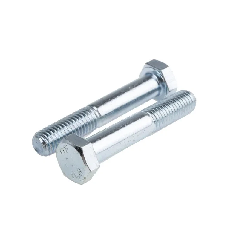 RS PRO Hex Bolt M12 x 70 mm Steel Bright Zinc Plated Grade 304, High Tensile, DIN 931 279-818