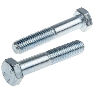 RS PRO Bright Zinc Plated Steel Hex Bolt M12 x 65 mm 304 Grade DIN 931 279-802