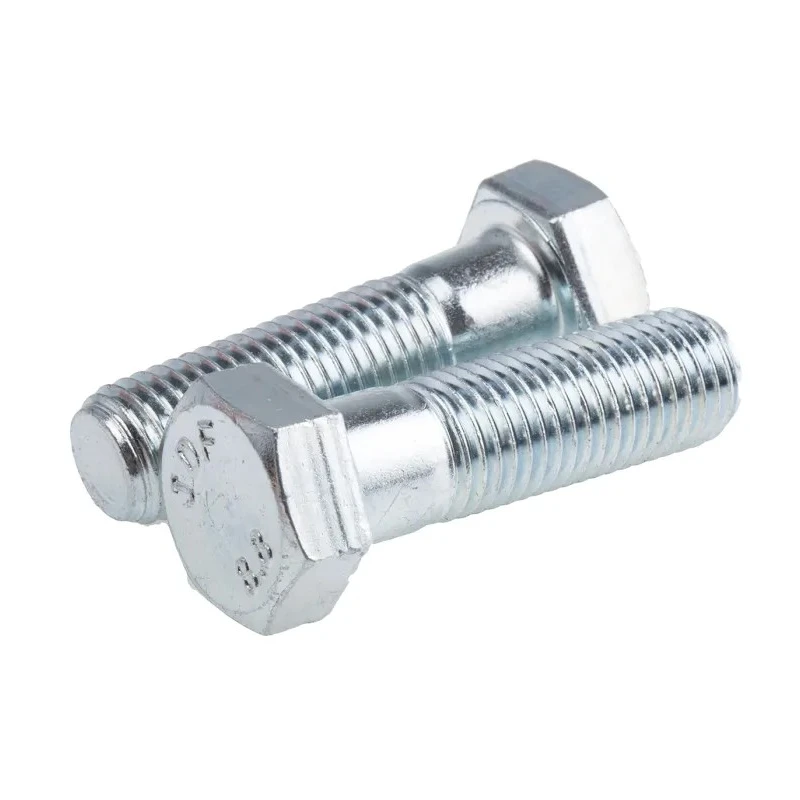 RS PRO Bright Zinc Plated Steel Hex Bolt M16 x 55 mm 304 Grade DIN 931 279-874