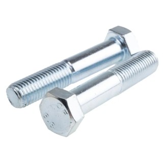 RS PRO Bright Zinc Plated Steel Hex Bolt M16 x 80 mm 304 Grade DIN 931 279-925
