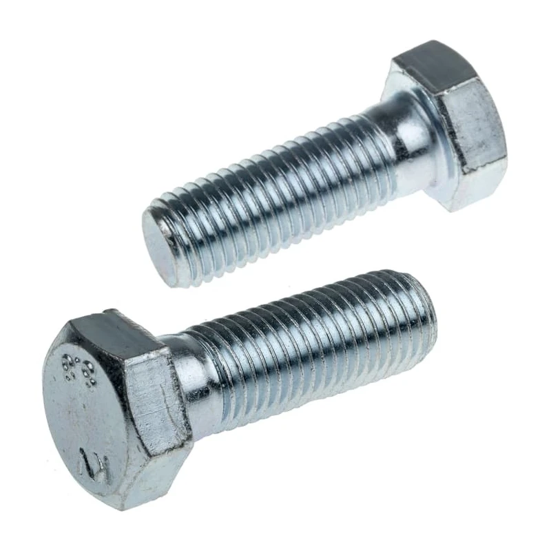 RS PRO Bright Zinc Plated Steel Hex Bolt M20 x 65 mm 304 Grade DIN 931 279-975