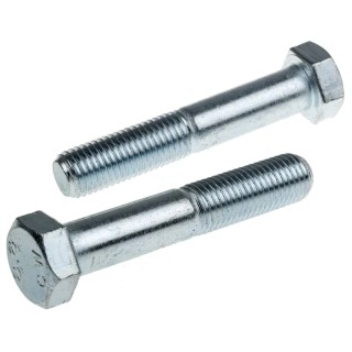 RS PRO Bright Zinc Plated Steel Hex Bolt M16 x 90 mm 304 Grade DIN 931 279-931