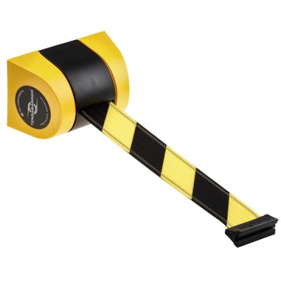 Tensator 4.6 m Plastic Safety Barrier Black Yellow 897-35-NV-D4